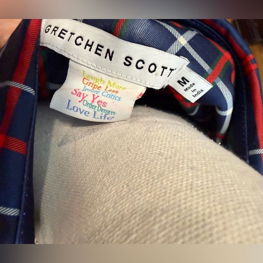 Gretchen Scott Twist and Shout Plaid Button-Down Dress size M - Picture 10 of 12